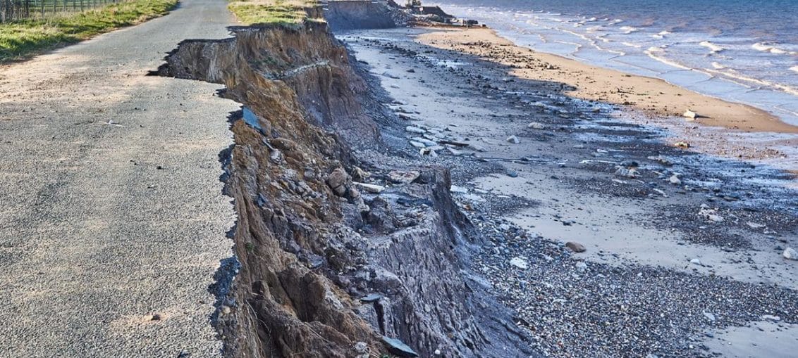 L'érosion côtière, un phénomène du changement climatique