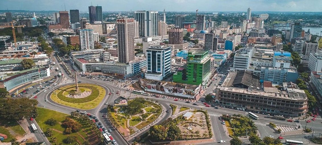 la ville d'Abidjan en Cote d'Ivoire